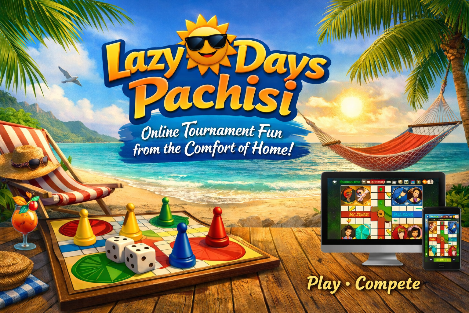 Lazy Days Pachisi Banner